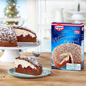 German Holiday Plum Cake - Layered Dome Shaped Cake