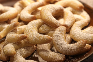 German Vanilla Crescents - Vanillekipferl Christmas Cookies
