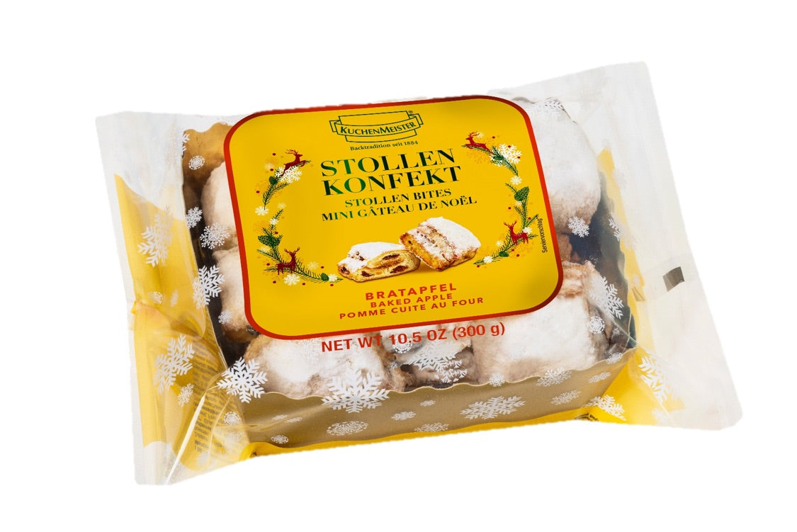German Christmas Stollen Bites Baked Apple - Bratapfel -Kuchenmeister