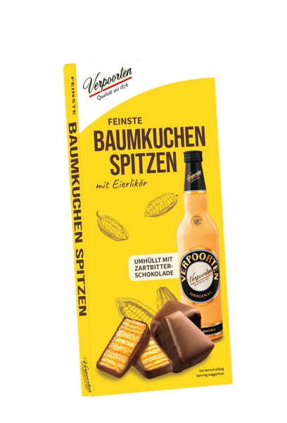 German Christmas Specialty Baumkuchen Spitzen with Verpoorten - Box