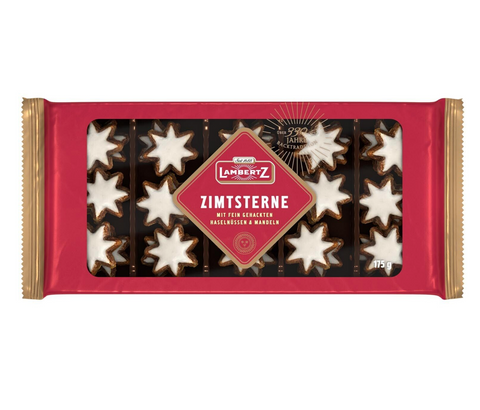 German Cinnamon Stars - Zimtsterne - Lambertz- 6oz