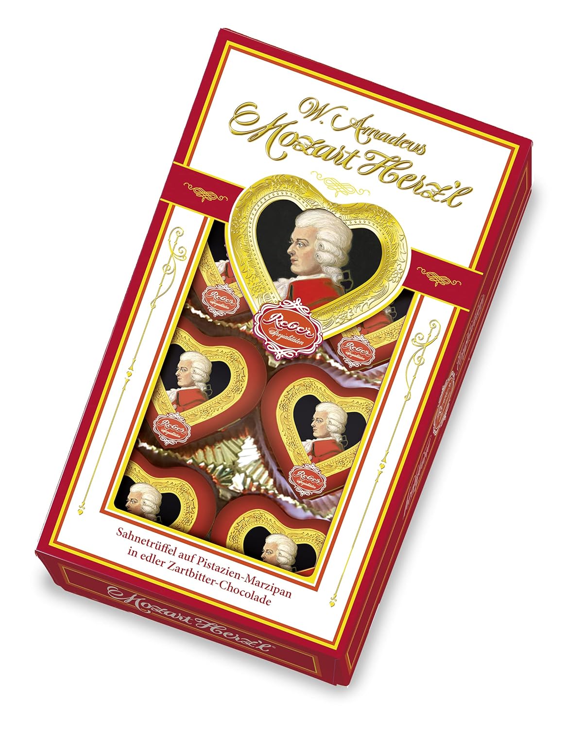 Mozart Hearts Gift Box from Reber - 6 pieces