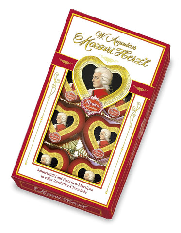 Mozart Hearts Gift Box from Reber - 6 pieces