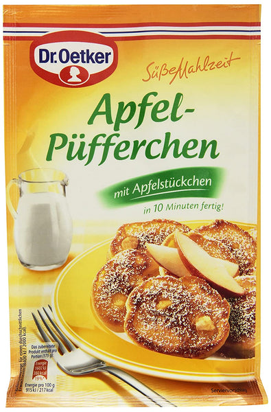german breakfast box with apple pancakes Dr Oetker 