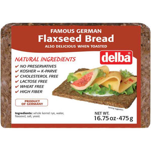 flaxseed bread delba packaged german bread