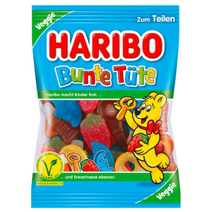 Haribo bunte tuete - assorted haribos, made in germany
