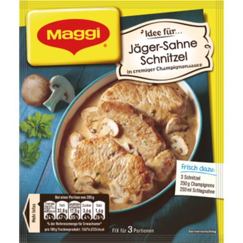 Maggi Hunter Schnitzel Seasoning- Mix for the Jäger-Sahne Schnitzel