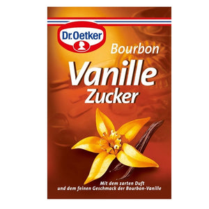 bourbon vanilla sugar made in germany - dr oetker - all natural